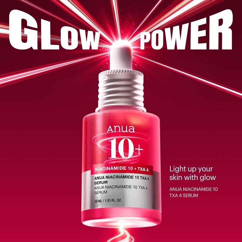 Anua Niacinamid Serum mit Pipette und Textur