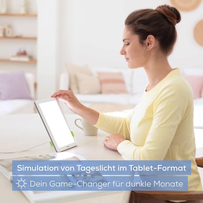 Beurer TL 30 auf dem Schreibtisch im Einsatz