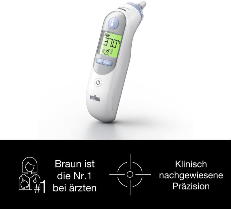 Braun ThermoScan 7 mit Messwert-Display