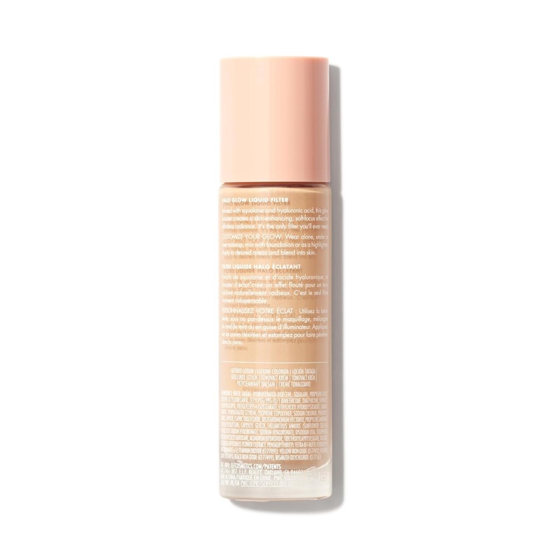 e.l.f. Halo Glow Liquid Filter Textur mit Pipette auf der Hand