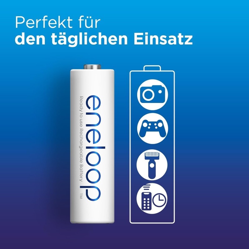 Panasonic Eneloop Akkus mit Ladegerät