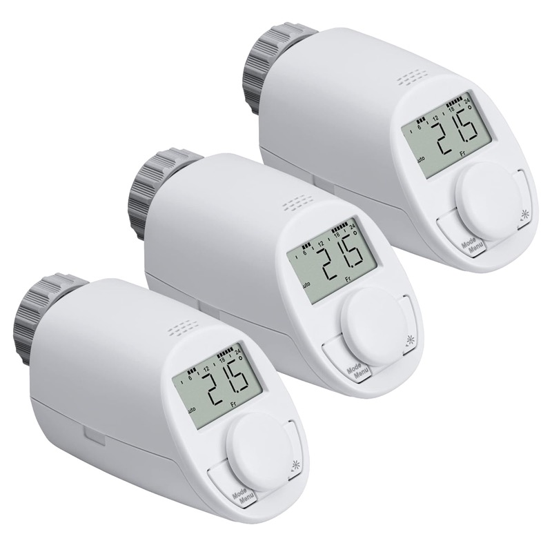Eqiva Thermostate mit Display an Heizkörpern