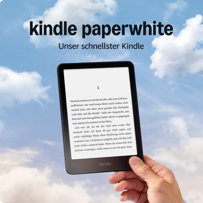 Kindle Paperwhite E-Reader mit beleuchtetem Display