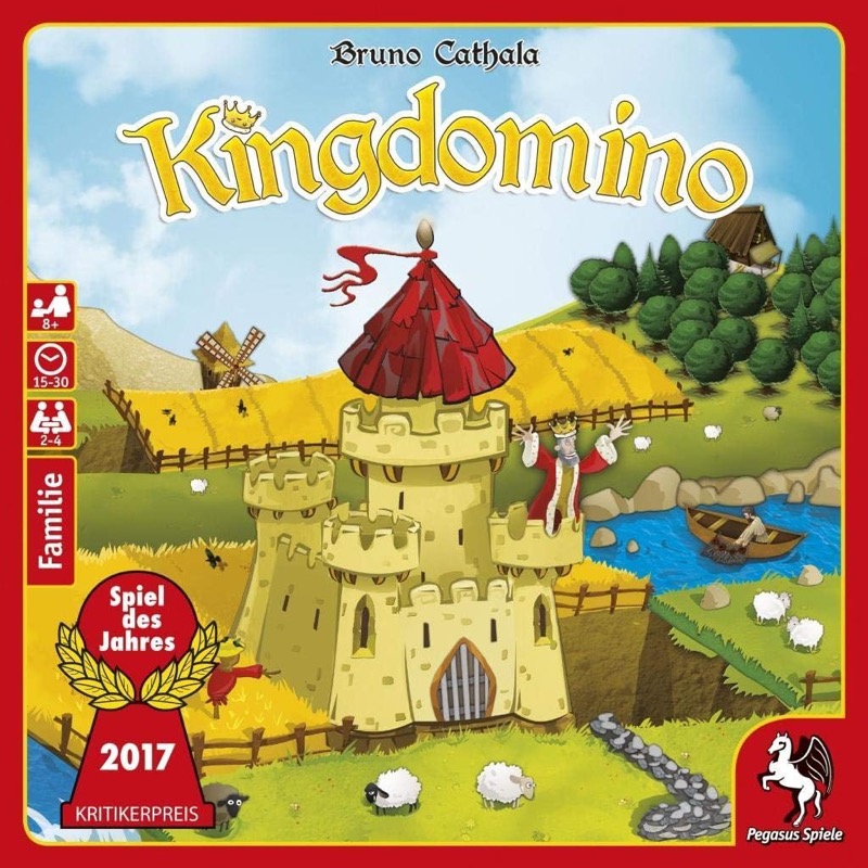 Kingdomino Brettspiel mit Landschaftsplättchen