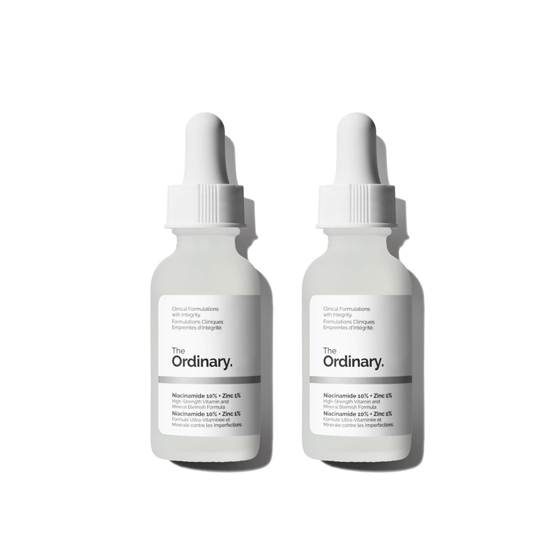 The Ordinary Niacinamide 10% + Zinc 1% Serum Flasche mit Pipette