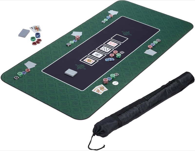 Newverest Texas Hold'em Pokermatte, 180 × 90 cm