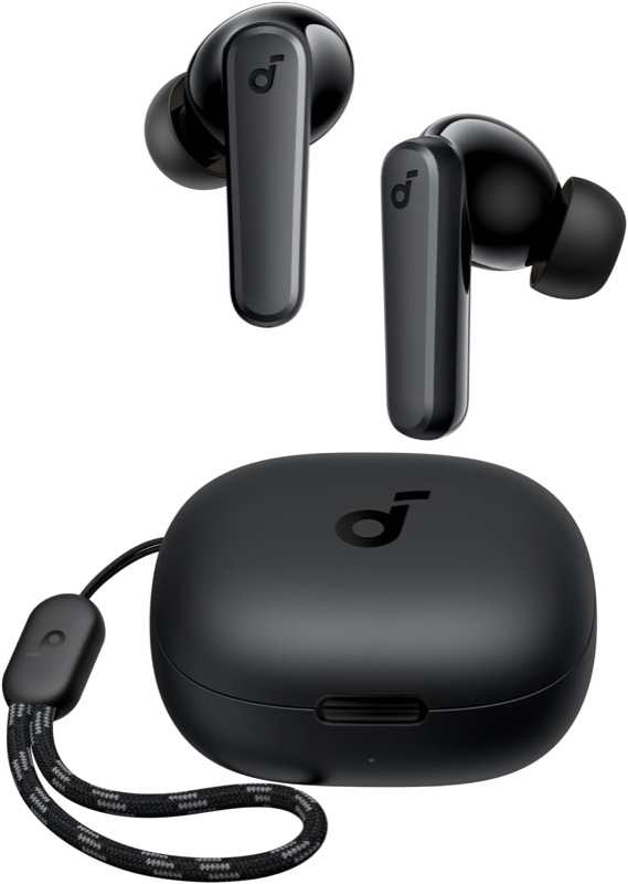 Illustration der soundcore P20i In-Ear-Kopfhörer mit Ladecase