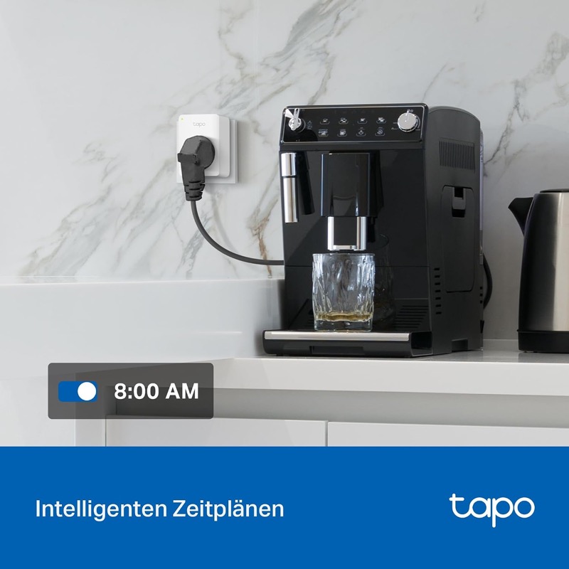 Tapo P110 schaltet die Kaffeemaschine per Zeitplan