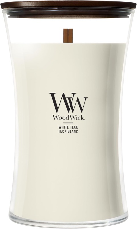 WoodWick Duftkerze mit Holzdocht im Glas